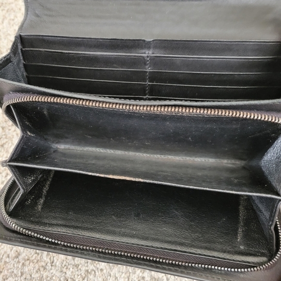 Bottega Veneta Intrecciato Weave Leather Continental Wallet Black - Picture 15 of 15